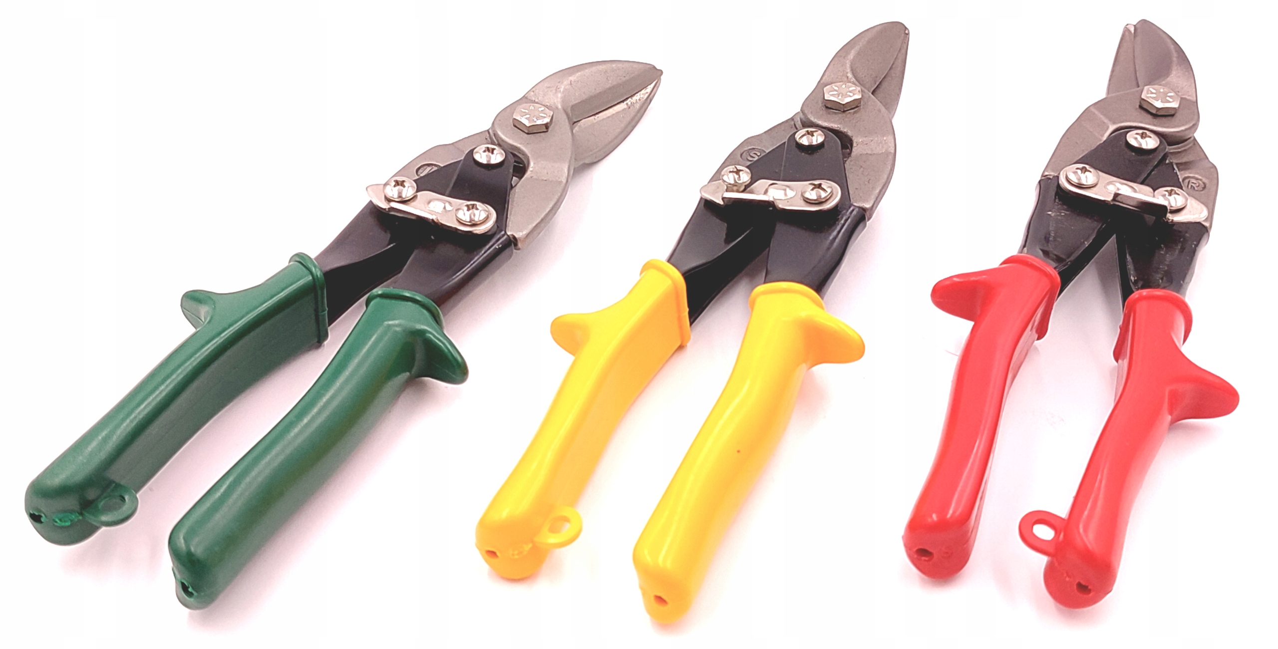 nożyce do blachy 250mm  lewe, prawe, proste zestaw 3 szt. - 635030 — 8