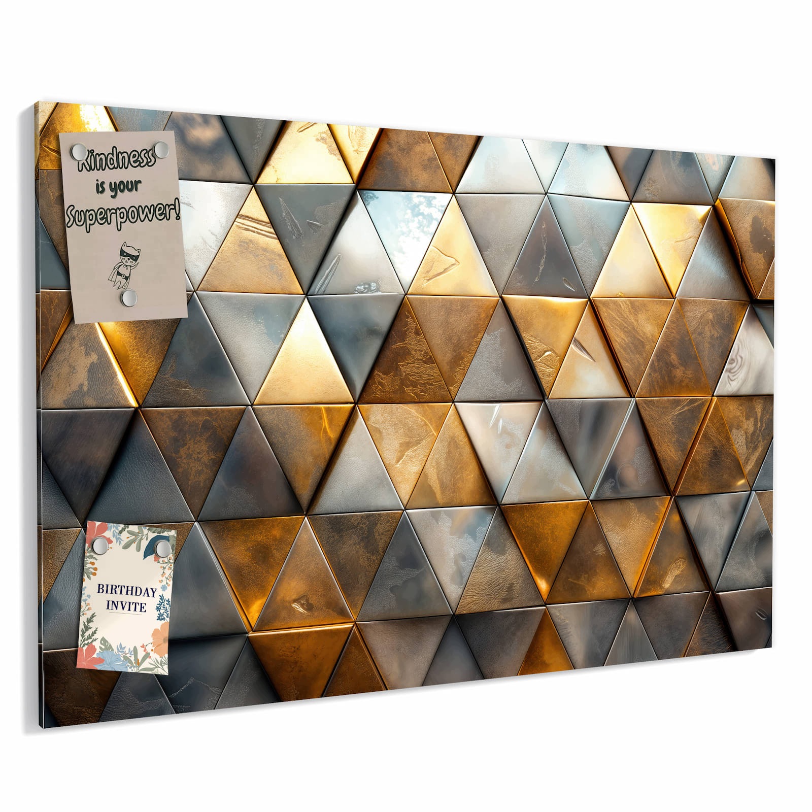 Magnetická tabule Vzor trojúhelníkový Stěna 60 × 40 cm