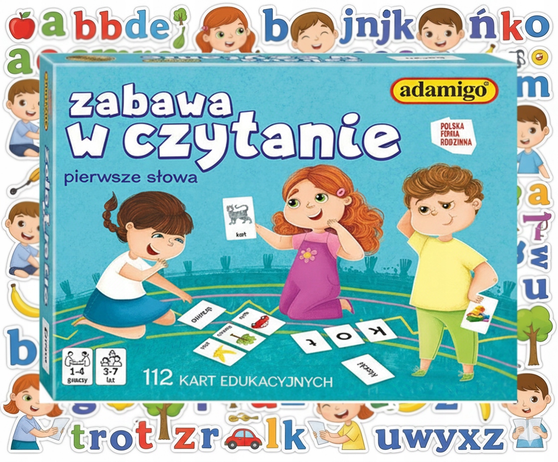 Zabawa W Czytanie Gra Edukacyjna Nauka Czytania Pierwsze Słowa Adamigo