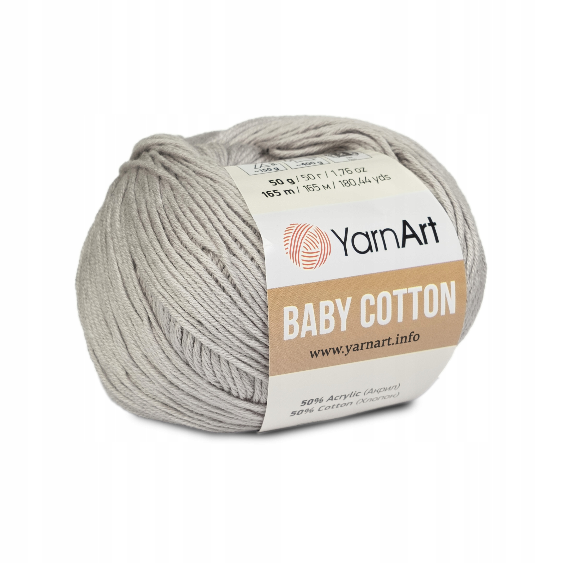 50g YarnArt Baby Cotton na amigurumi j. szary 406