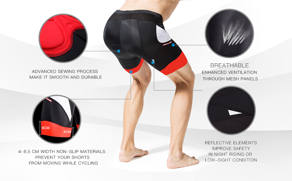 SPODENKI KRÓTKIE ROWEROWE KOLARSKIE SZORTY MĘSKIE Z WKŁADKĄ r XXL Rozmiar XXL