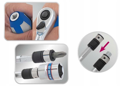 ZESTAW NASADEK 5-14mm BIT GRZECHOTKA 39 SZT 1/4 KING TONY 2539MR01