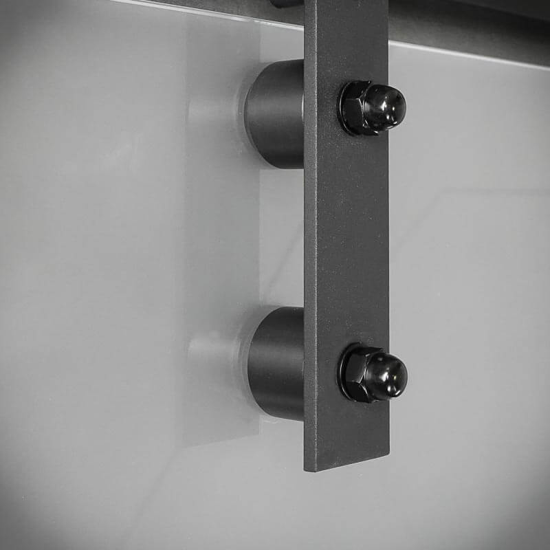 Prowadnica ścienna system do drzwi szklanych przesuwnych loft OLD GLASS Długość prowadnicy 2 m