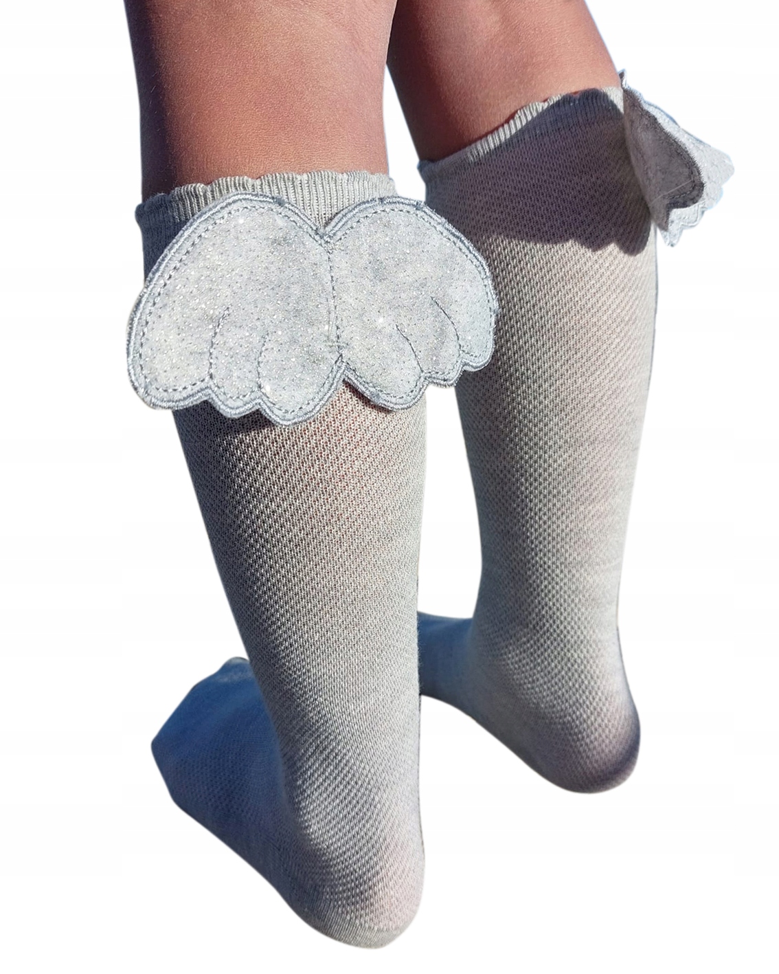 

Piękne podkolanówki dziecięce Skrzydła 5-6 lat