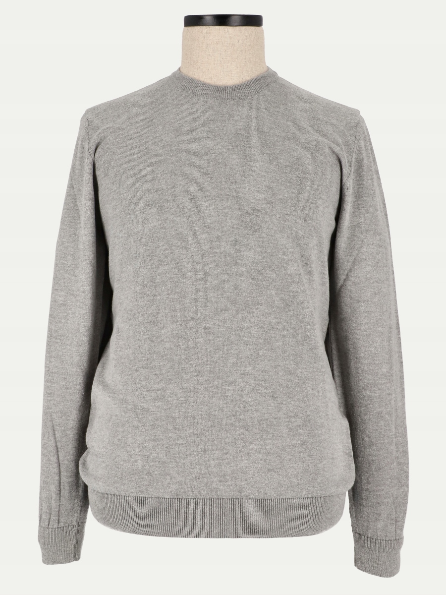 Sweter męski BASIC POLLUX jasny szary XL