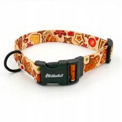 Levně Regulovatelný obojek pro psa Skořicové perníčky Psiakrew XXL 38-52 cm