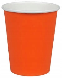 

Kubek papierowy na kawę 240 ml pomarańczowy 50 szt