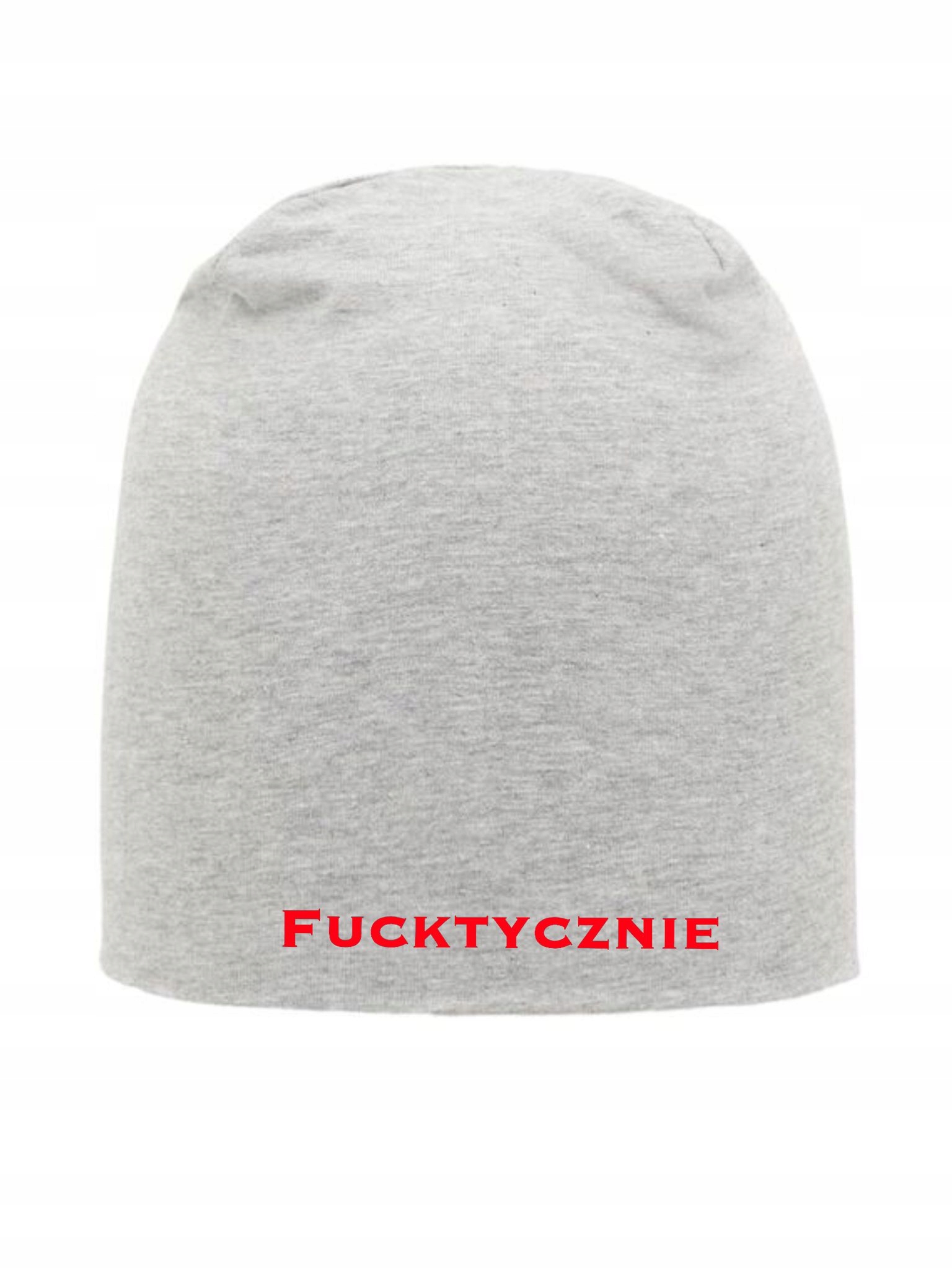

Czapka Szara Oversize Smerfetka Beanie Fucktycznie