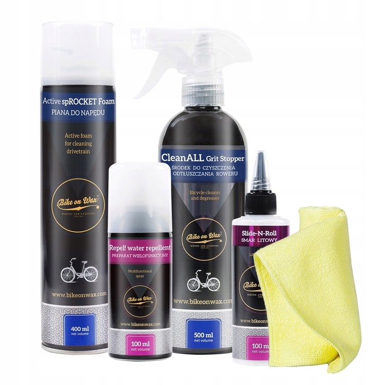 Multifunkční sada pro čištění, odmašťování, údržbu jízdního kola