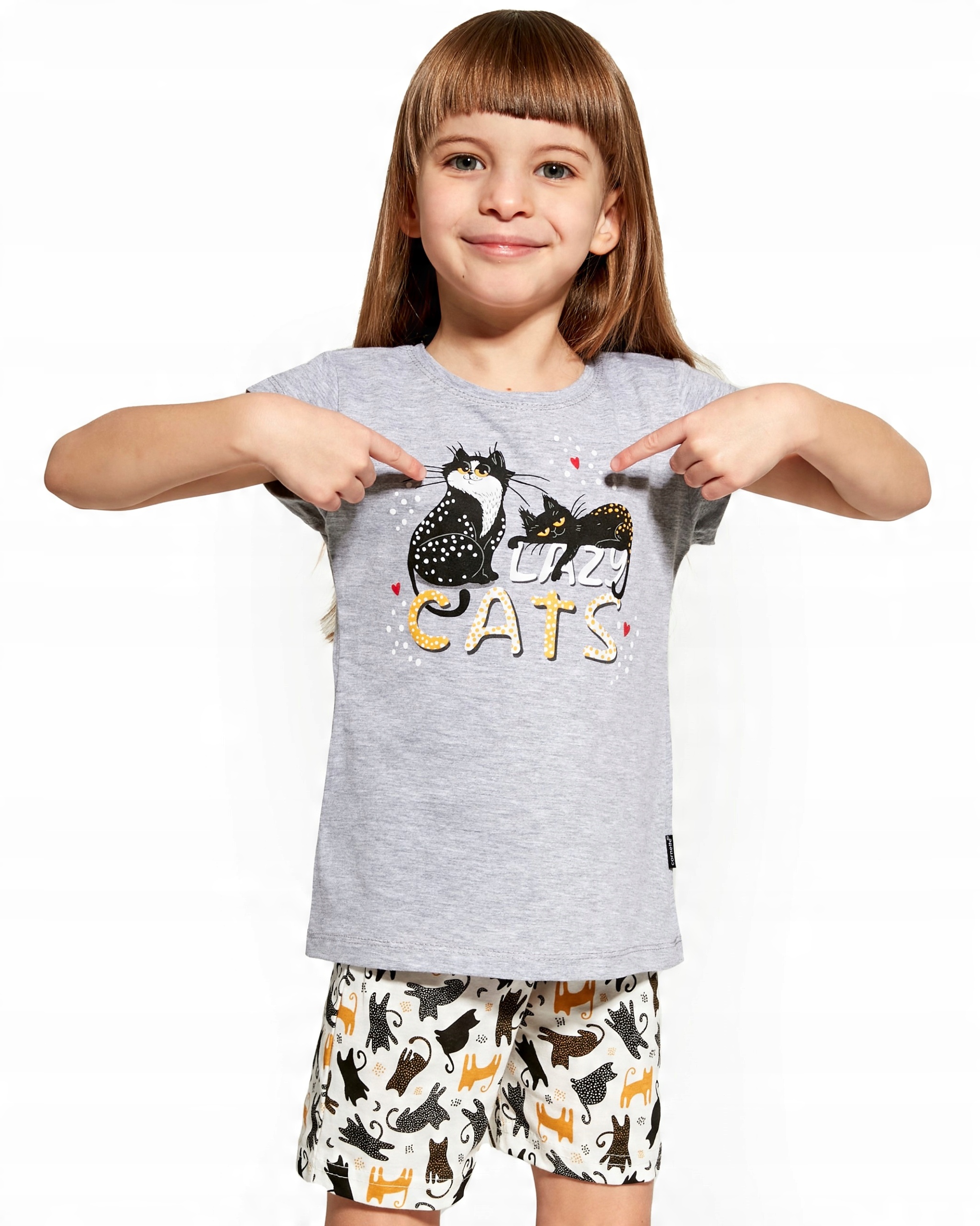 

Piżama dziewczęca 110/116 Cornette 787/87 Cats kot