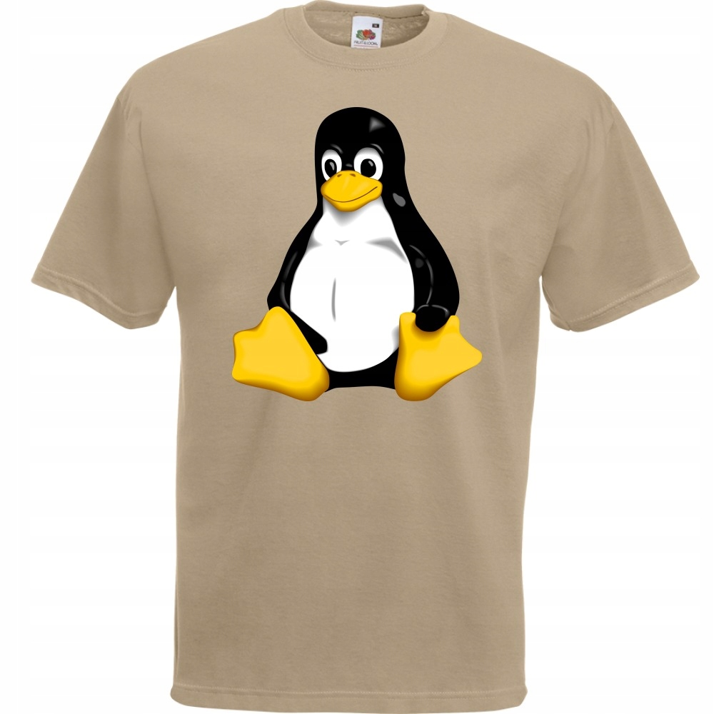 

Koszulka tux pingwin linux S khaki