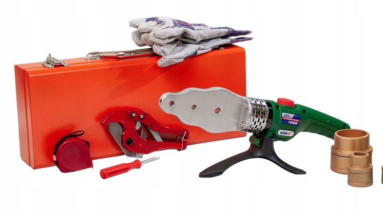 Svařovací Stroj Na Pvc Trubky Pp Pe 1500W, Sada S Matricemi V Kufru, Silný