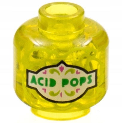 

Lego Nowa Głowa Słoik Acid Pops Nadruk 28621Pb0030