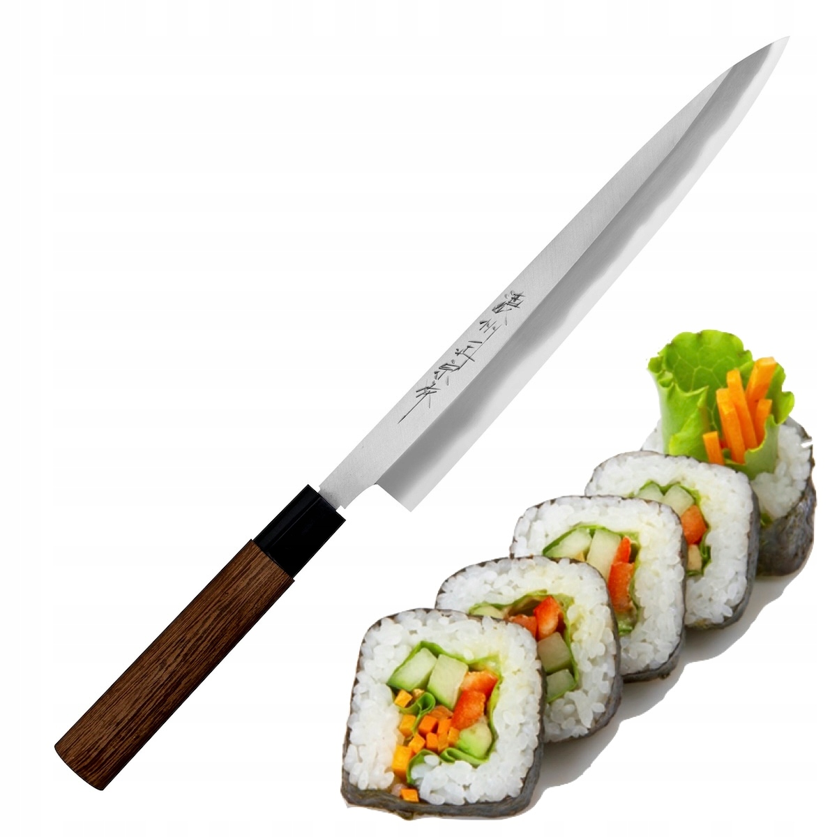 Satake Aogami#2 Pro Japonský ostrý kuchynský nôž Yanagiba na sushi 24 cm