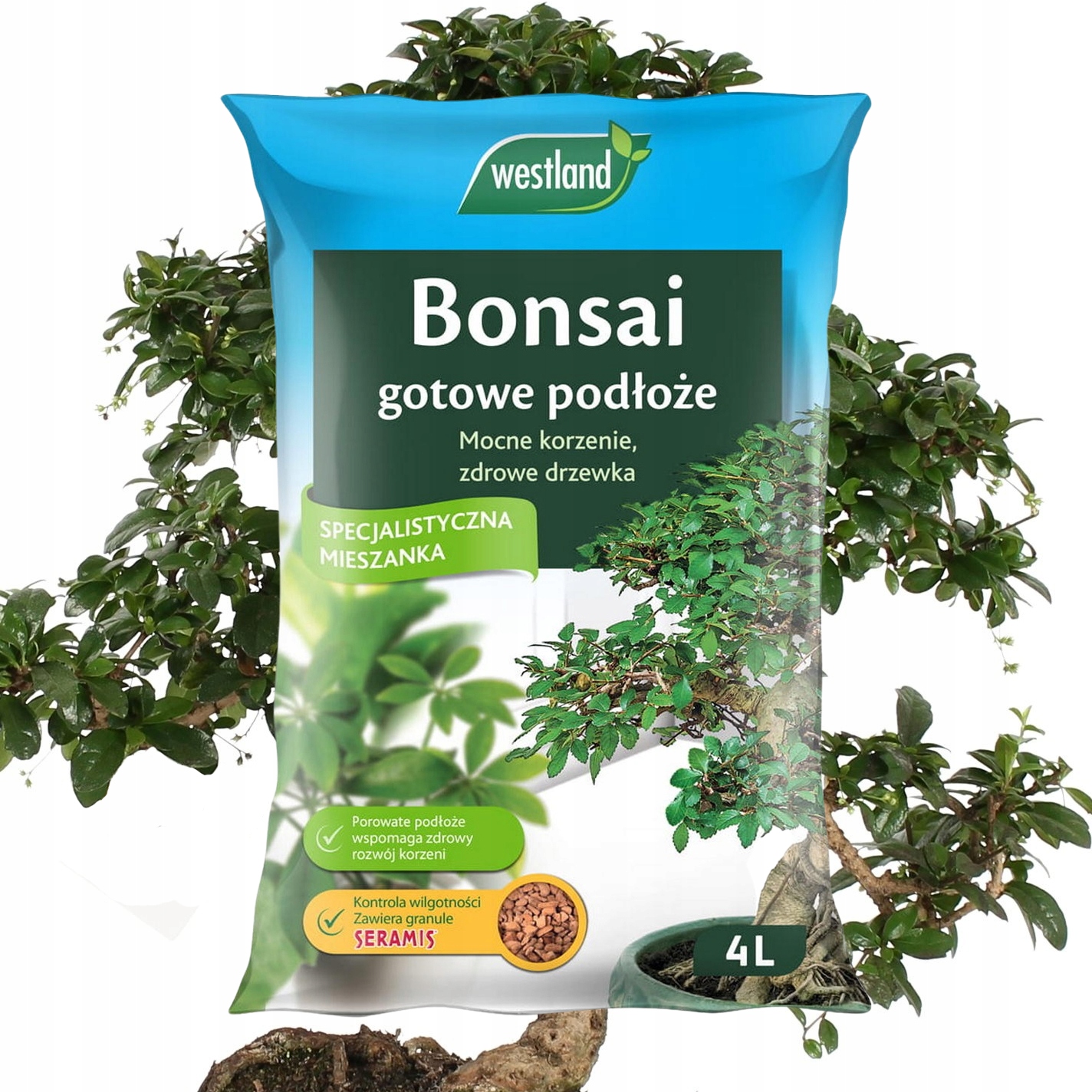 

Ziemia Podłoże do Drzewka Bonsai Ficus Seramis 4L
