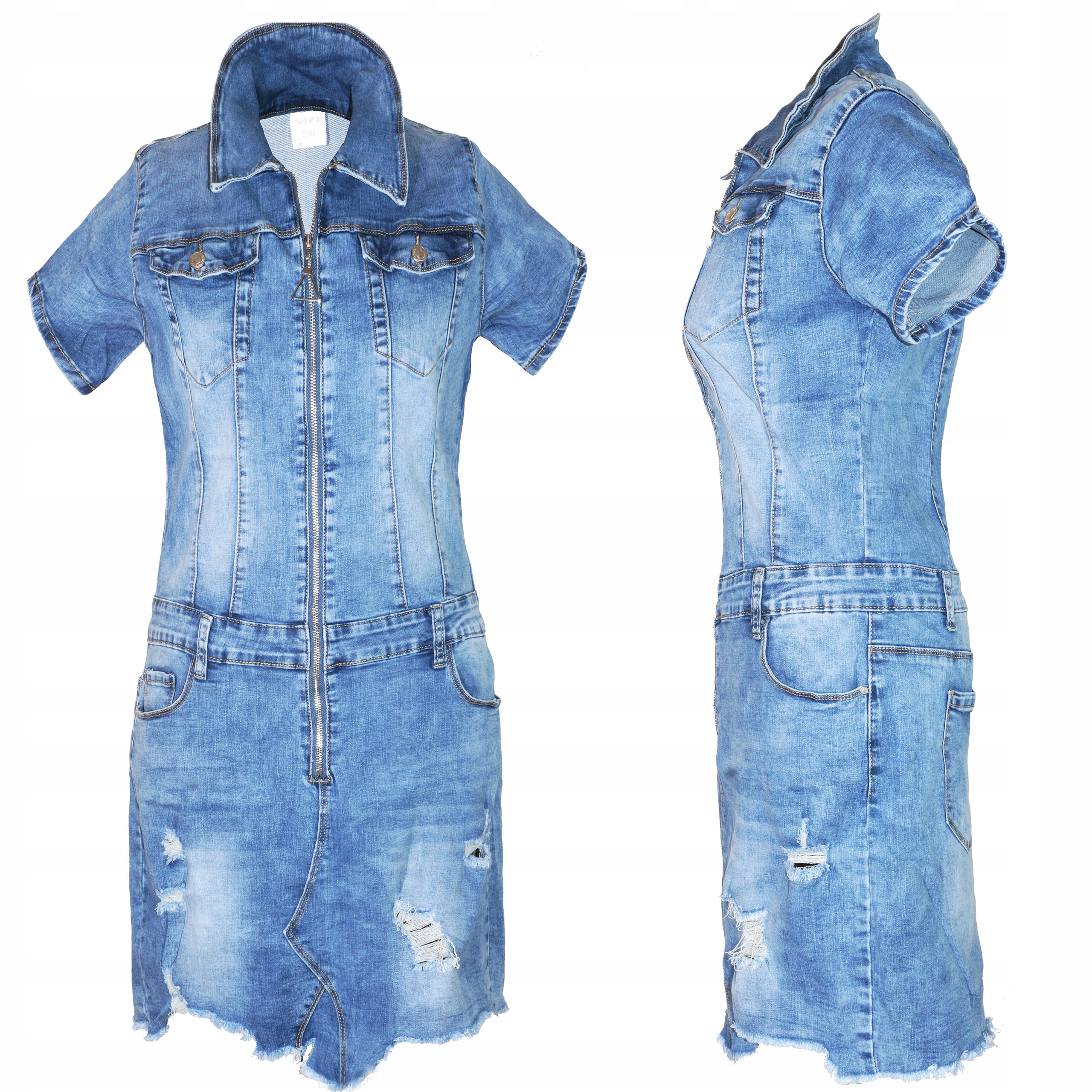 

Sukienka Jeans jeansowa Szmizjerka elastan XXL 44