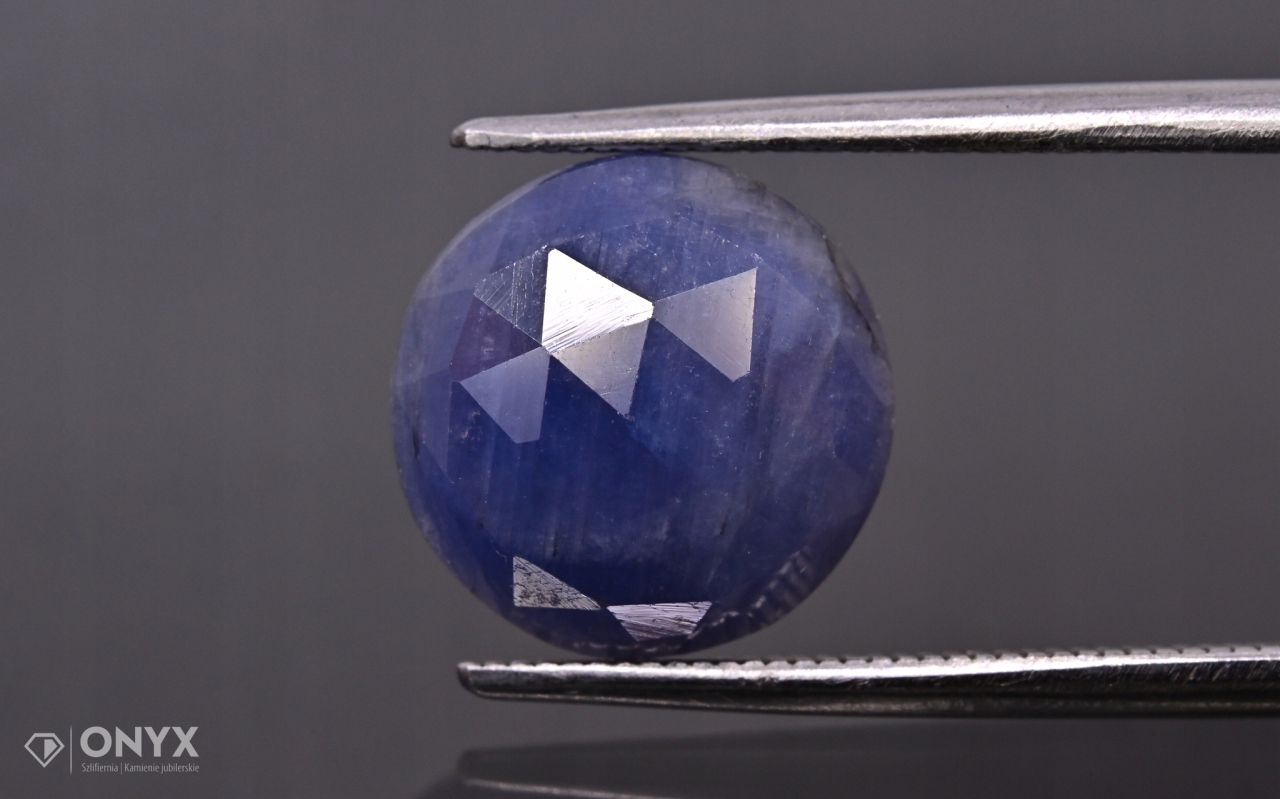 Safír fasetovaná rozeta kulatá fi 10 mm