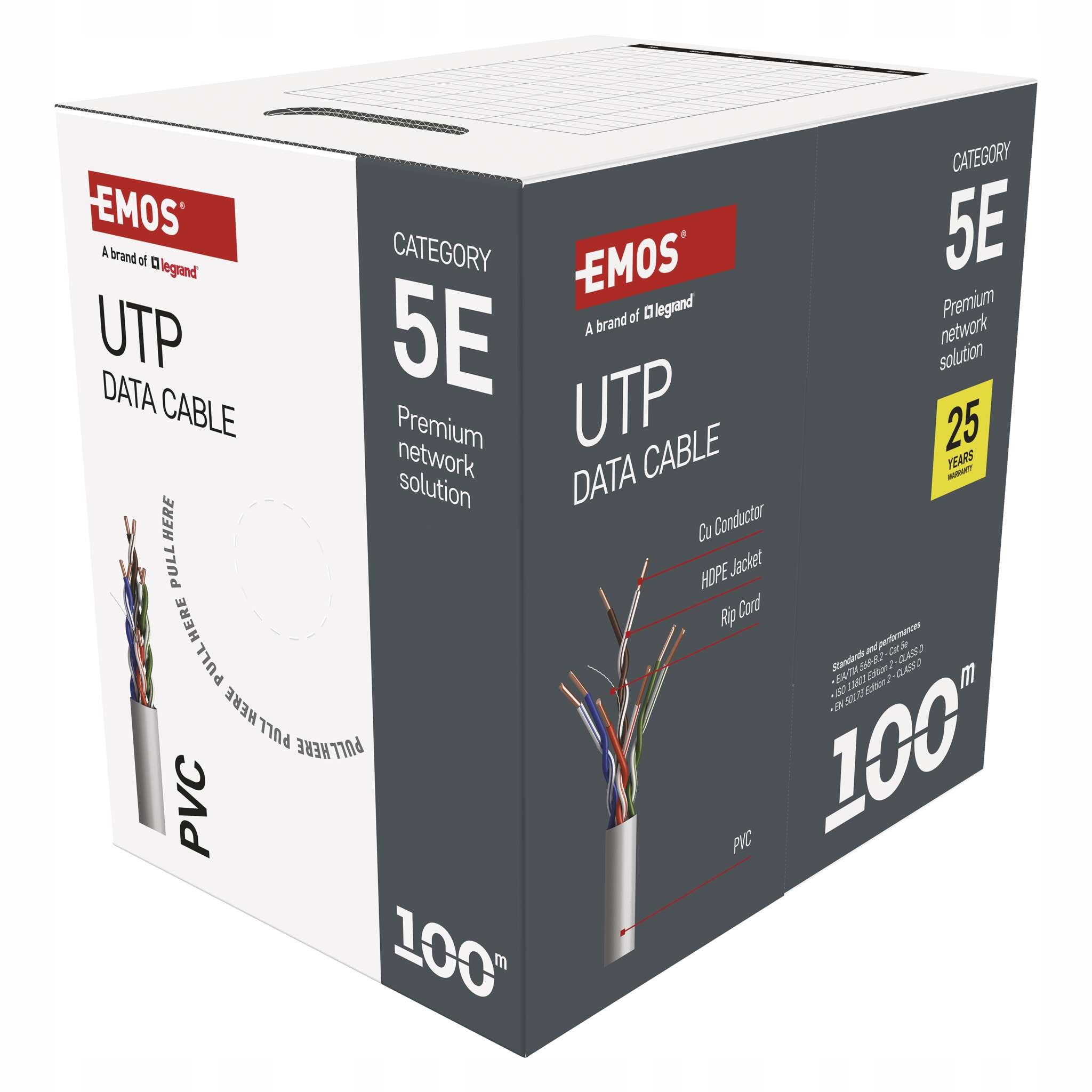 Emos Utp kabel CAT5e Pvc 100 m S9141