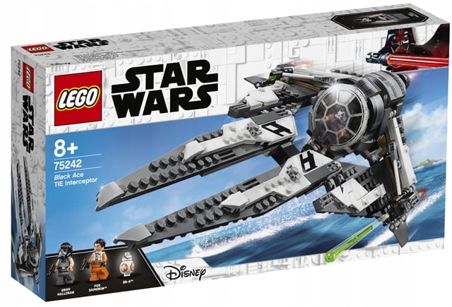 LEGO STAR WARS 75242 TIE INTERCEPTOR CZARNY AS
