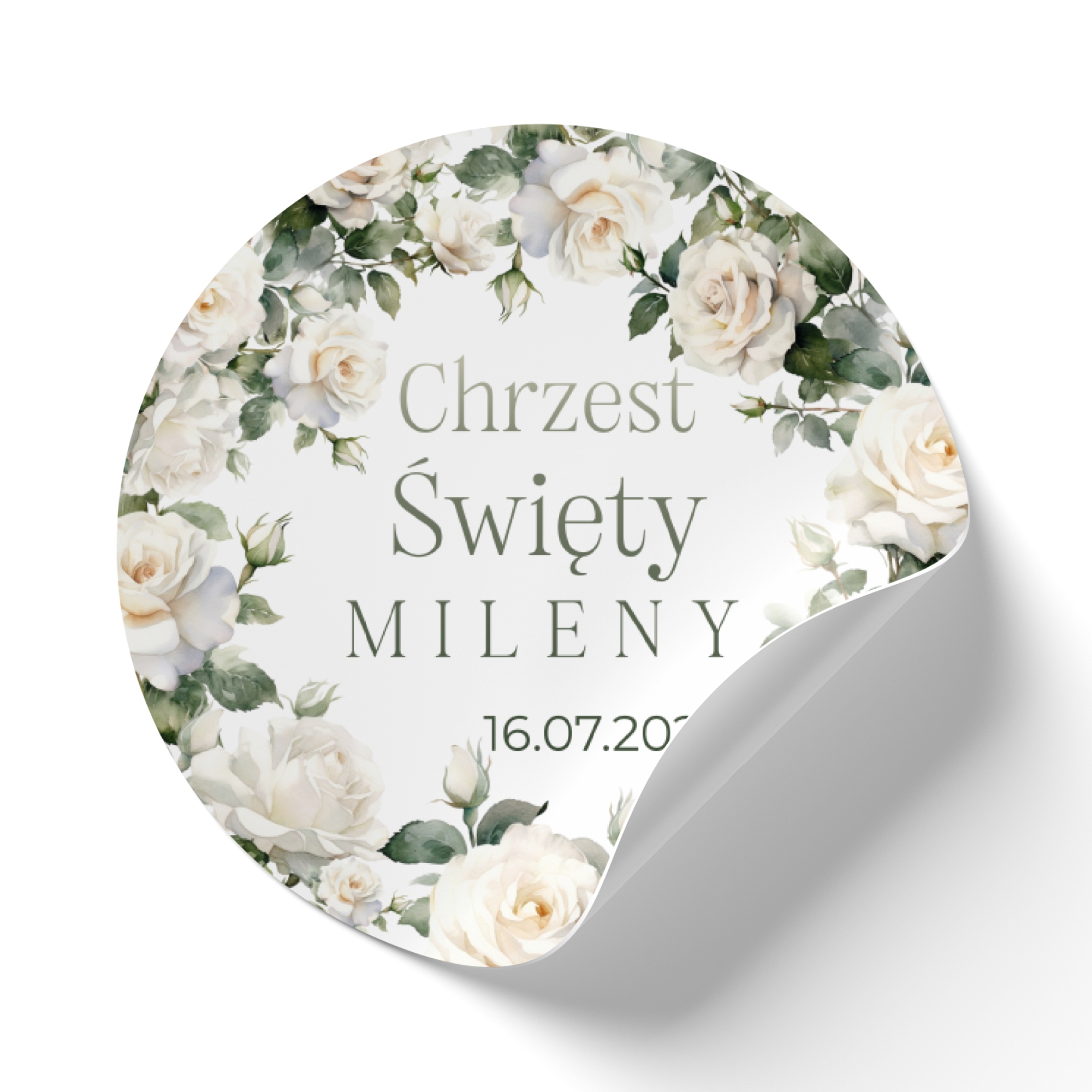 Naklejki personalizowane chrzest święty SL51