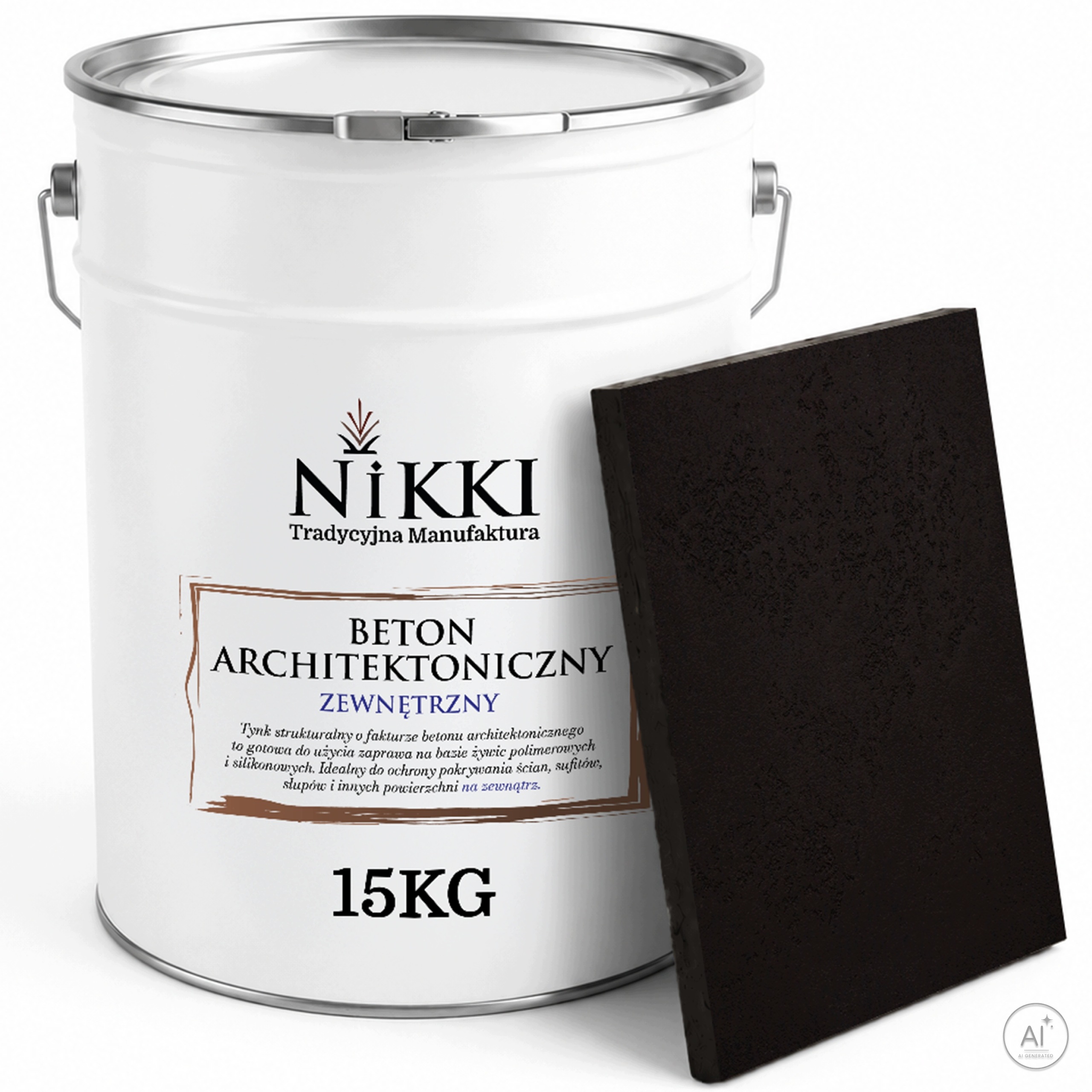 Dekorativní architektonický beton venkovní 10 m2 15 kg Černá RAL9005