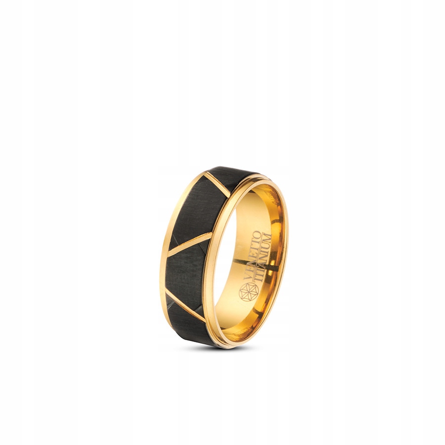 Pánský snubní prsten Venetto Titan R-25