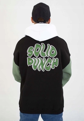 Mikina Patriotic S Kapucí Solid Punch černá