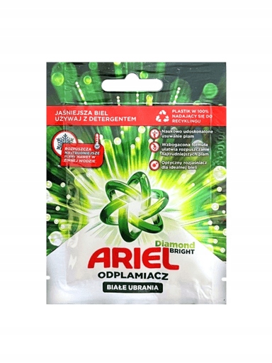 Levně 5x Odstraňovač skvrn na bílé Ariel Stain Remover sáček 30 g