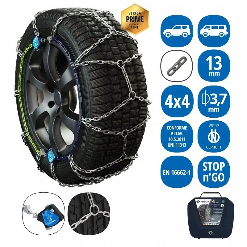Snehové reťaze Veriga Stop&go Suv 300KN Automatický napínač Certifikát