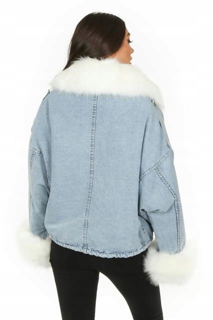 

Kurtka Jeansowa Z Futerkiem Katana Futerko Miś S