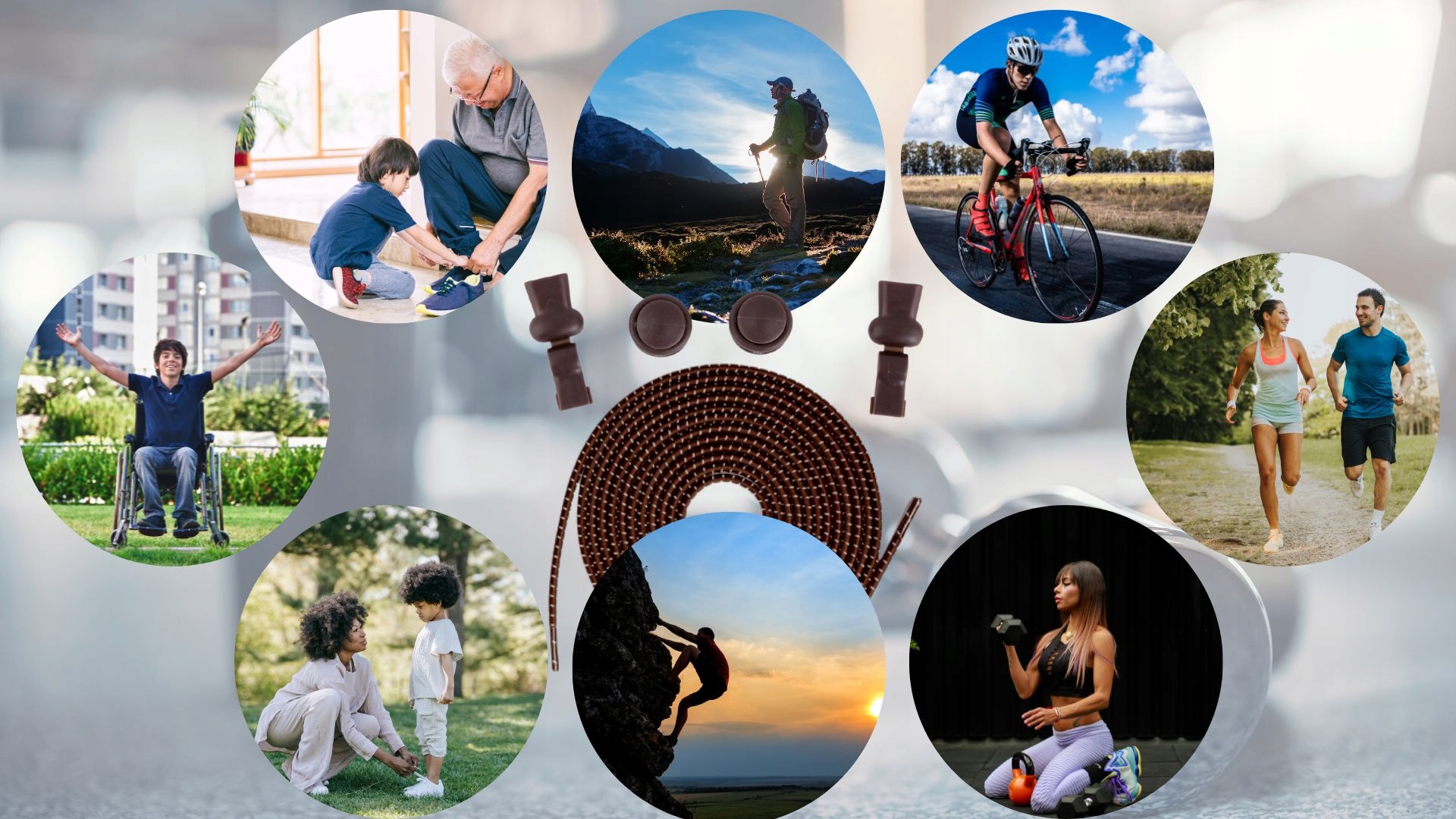 ELASTYCZNE SZNURÓWKI BEZ WIĄZANIA 100CM ZACISKOWE Średnica 2.6 mm