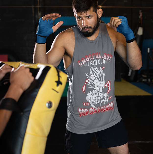 TANK TOP DRAGONBALL I AM OLD FOR GOOD REASON Rozmiar XXL