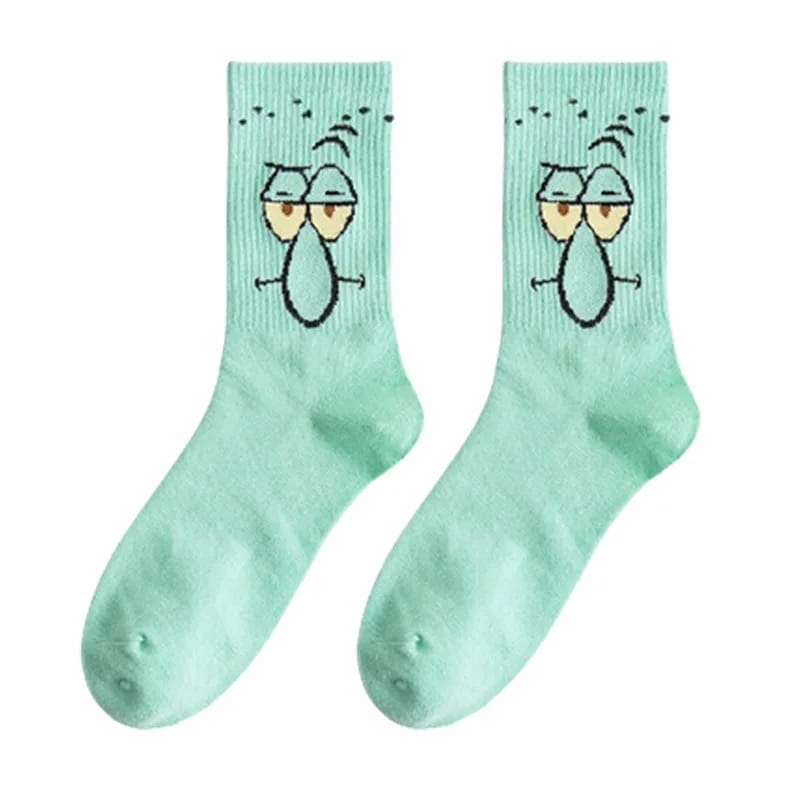 

Skarpetki Spongebob kreskówka Skalmar zielone