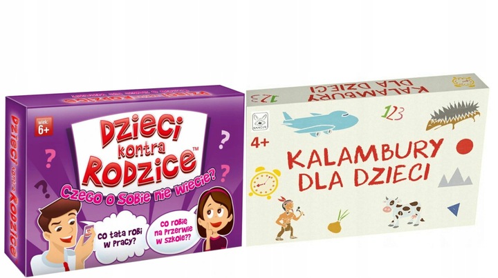 

Zestaw 2w1 Dzieci Kontra Rodzice Kalambury Kangur