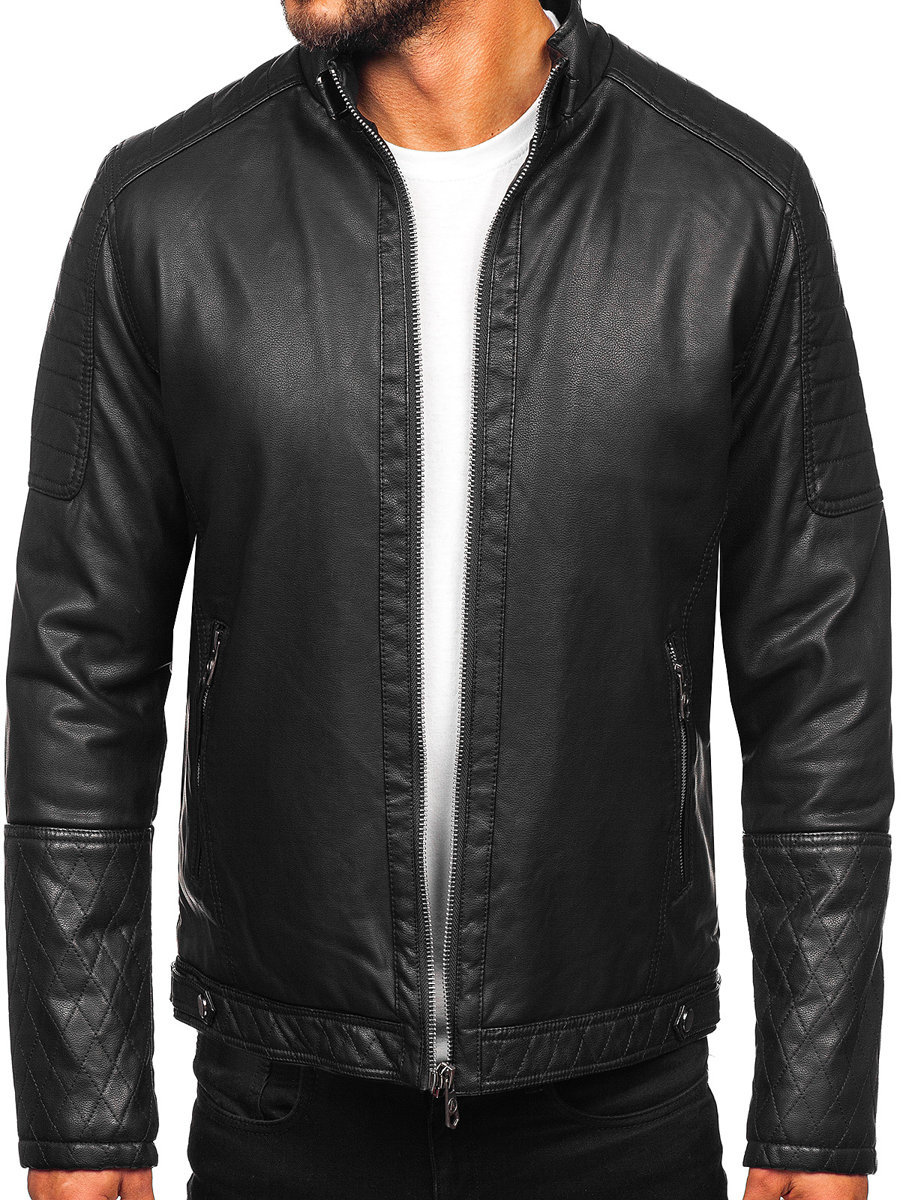 

Kurtka Męska Skórzana Czarna 92535 DENLEY_2XL