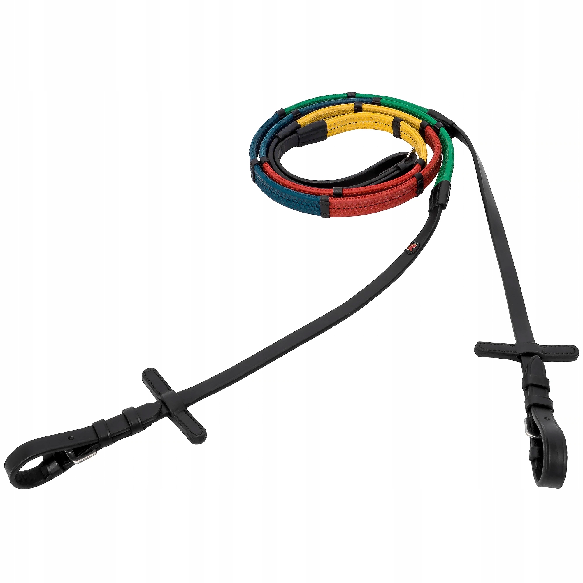 Wodze dla konia edukacyjne Start gumowe wielokolorowe Full