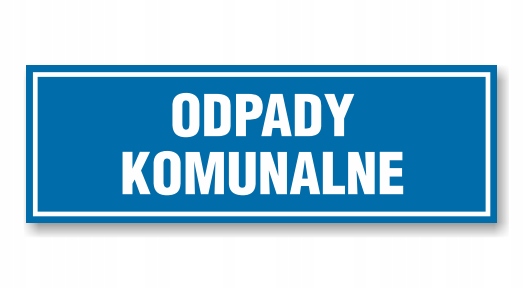 Naklejka OP-72 - ODPADY KOMUNALNE