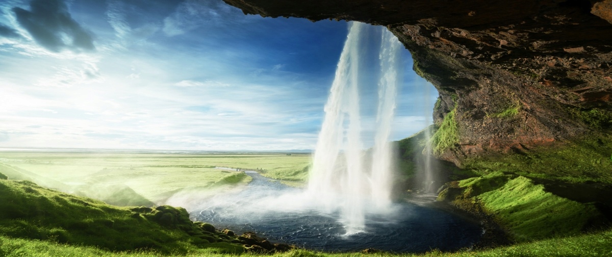 

Fototapeta Flizelinowa Wodospad Islandia 250x104