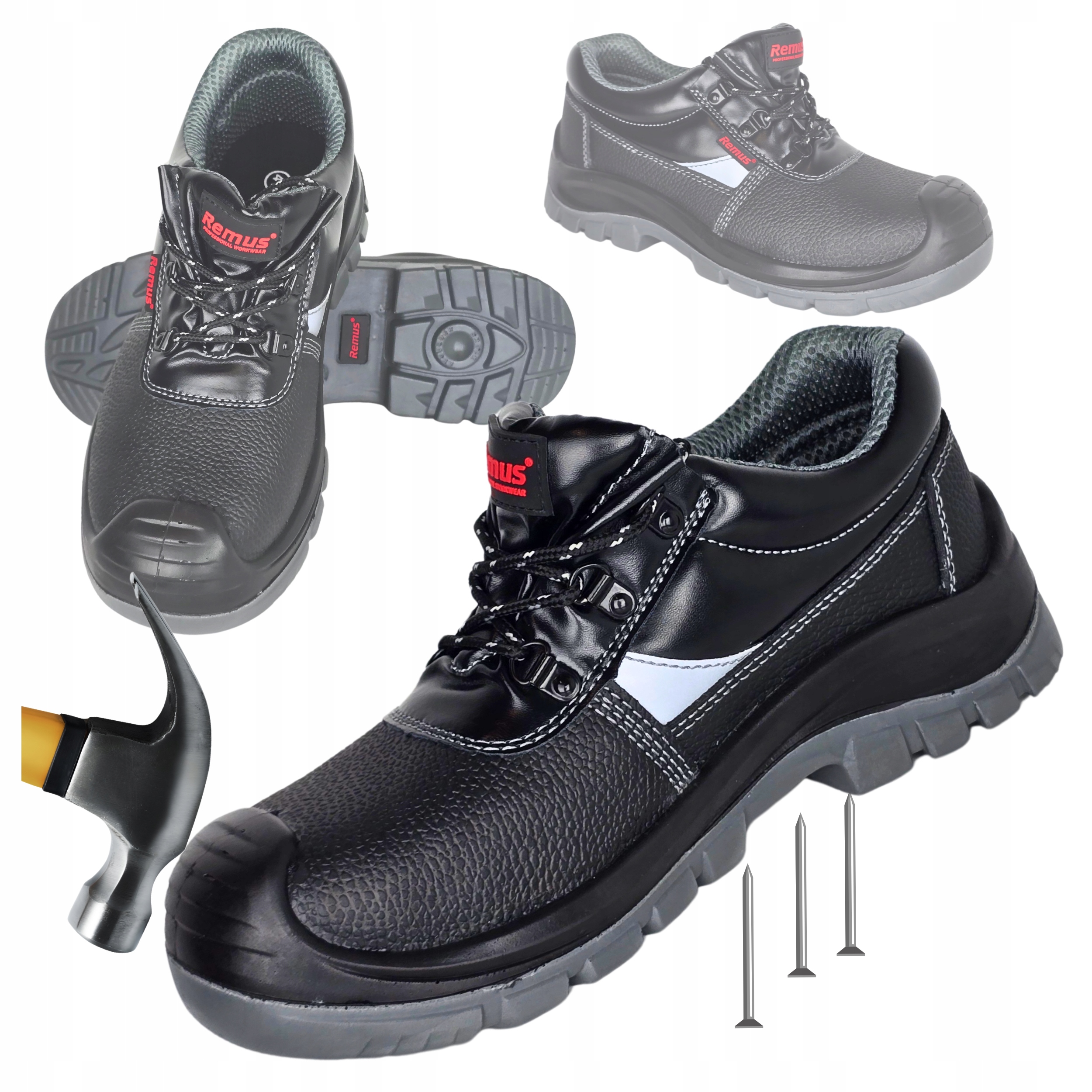 Pracovní Polobotky S3 Vodotěsné boty s zdvihem Bozp odolné proti propíchnutí