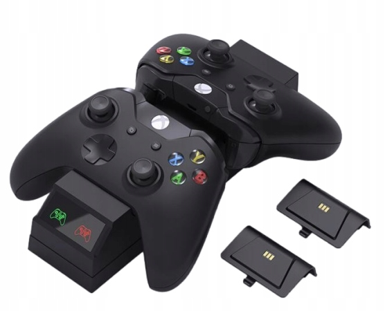 Nabíjačka Pre Pady Dvojitá 2 Akumulátory Xbox One Nabíjacia Stanica