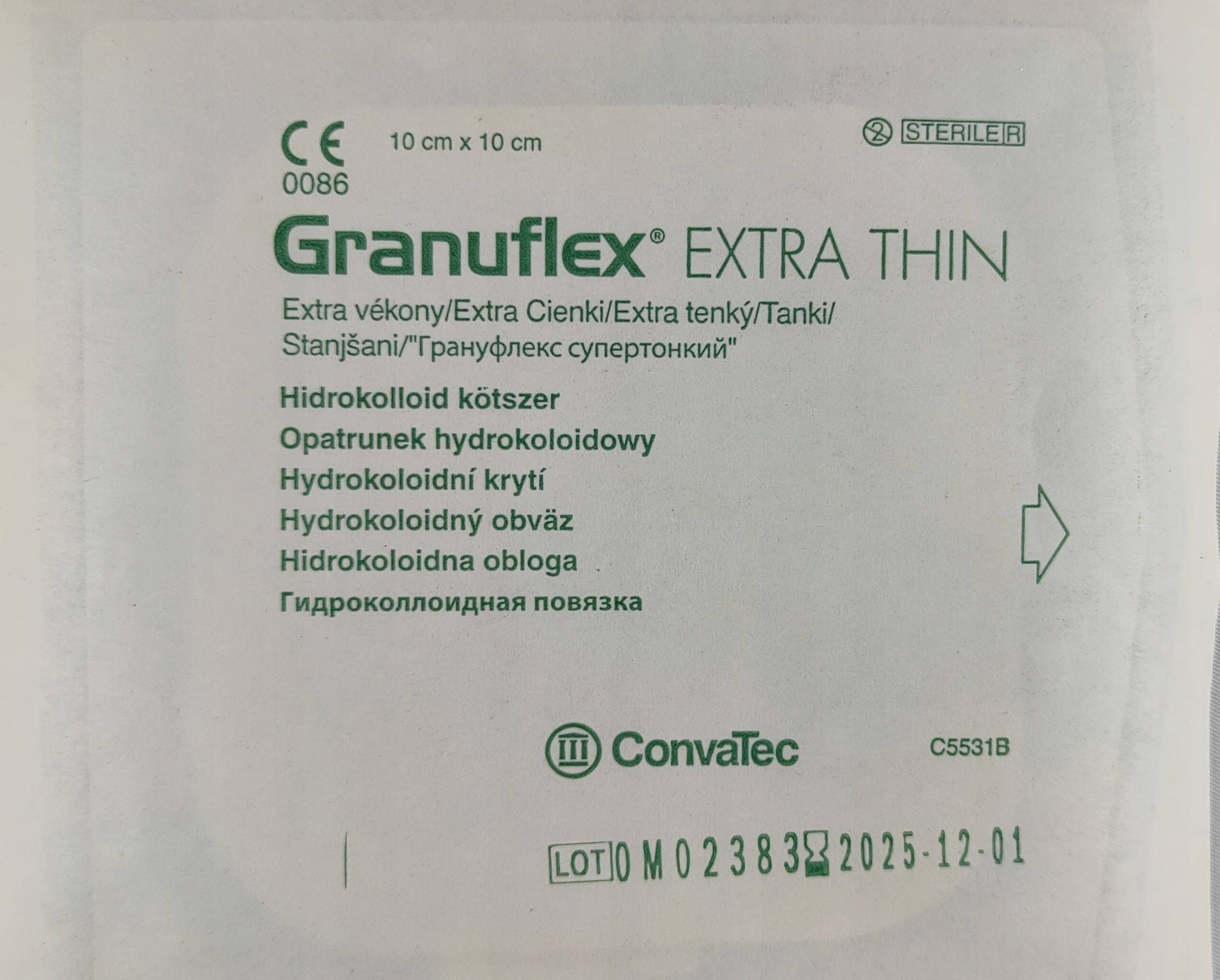 

Granuflex hydrokoloidowy Extra Thin 10x10cm 1 szt.