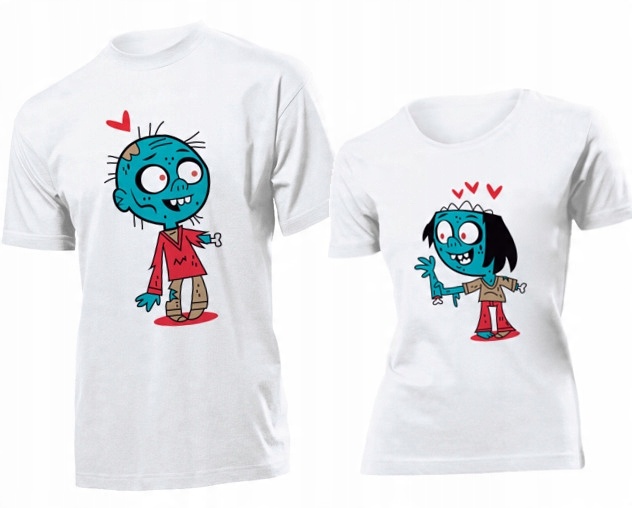 

Koszulki dla par Zombie Love XXL
