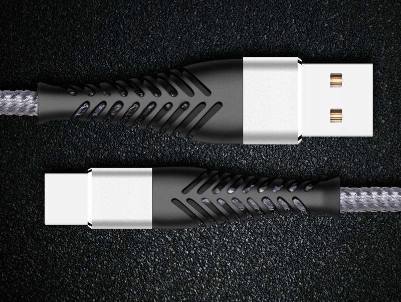 KABEL USB-C PREMIUM DO ŁADOWARKA USB TYP-C TYPU C DO USB 2m 2,4A QC 3.0 Długość przewodu 2 m
