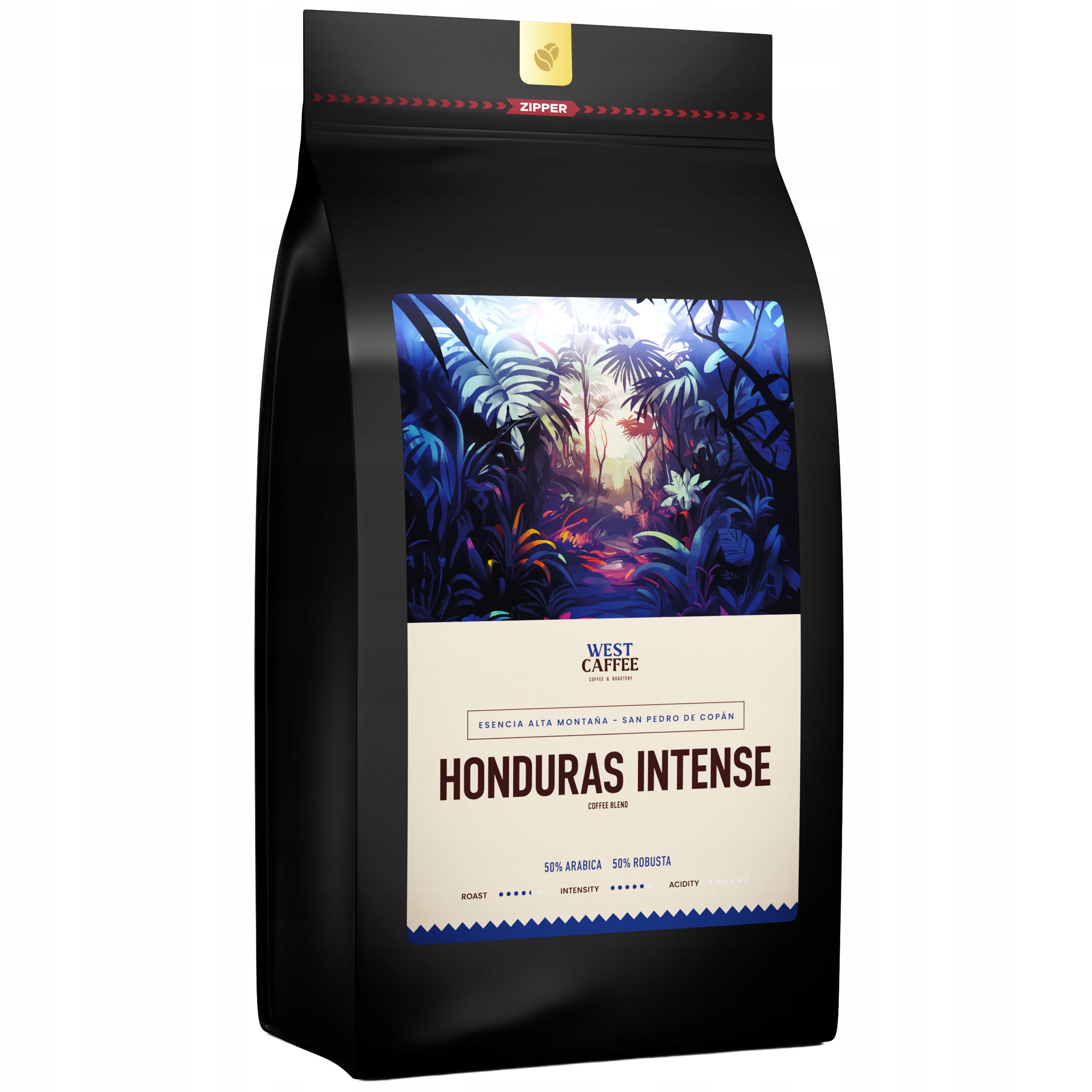 Levně Káva zrnková Honduras Intense 1 kg Strong Espresso Blend čerstvě pražená