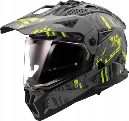 Prilba LS2 MX702 Pioneer II Crazy Black H-v Yellow S