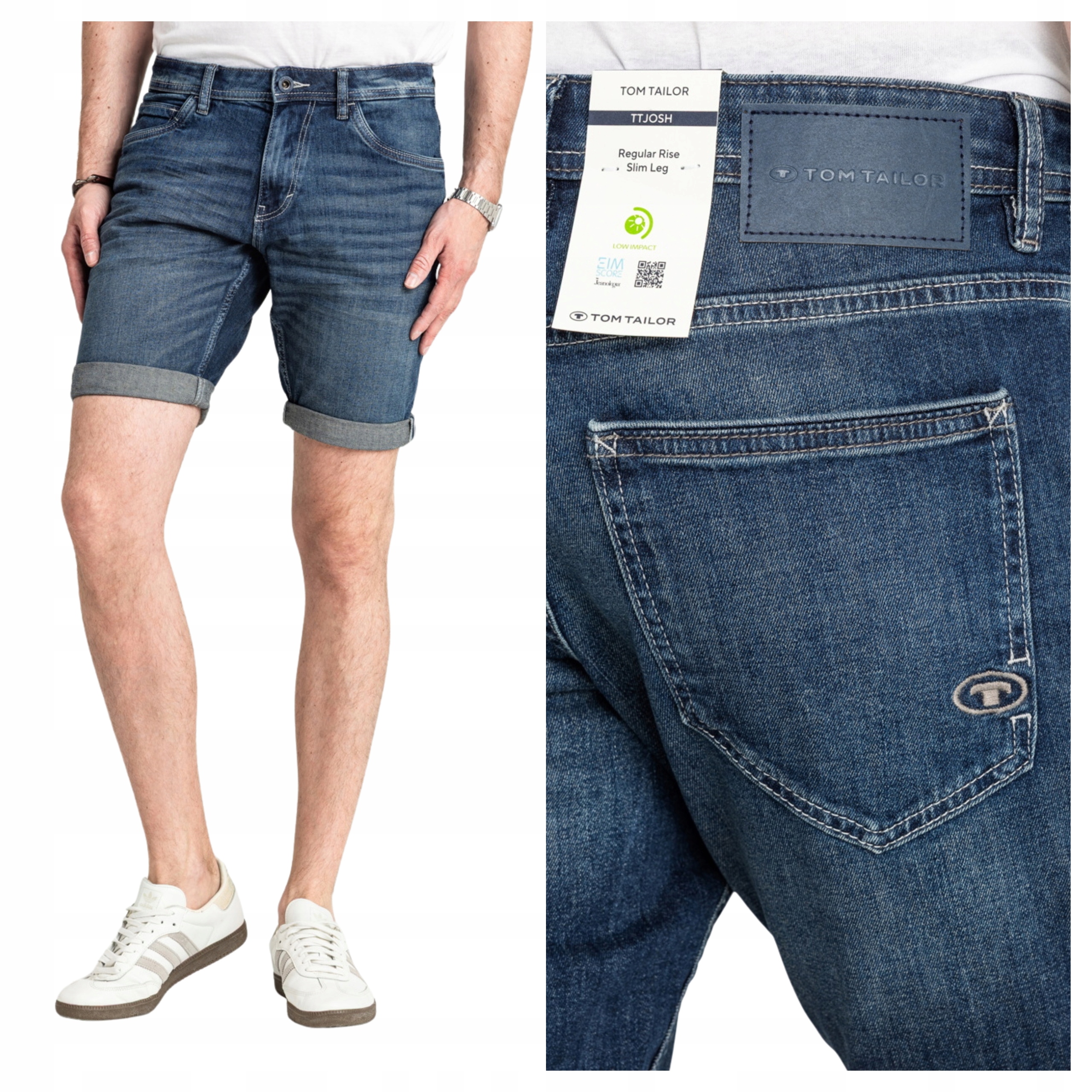 Krátké Kraťasy džínové kraťasy Tom Tailor TTJosh Regular Slim 1044973 W31