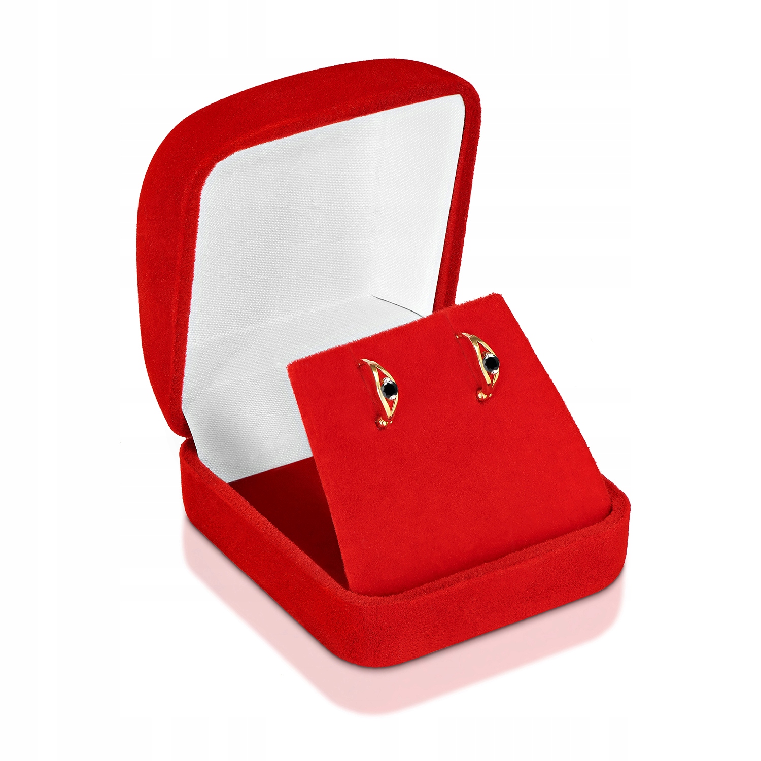 ZŁOTE KOLCZYKI Z CYRKONIAMI ZŁOTO 585 14K 2451cz-3 Marka Luna