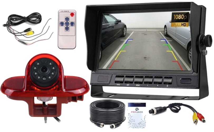 Monitorová Kamera V Lampe Renault Traffic 2001-2014 Fhd Fisheye 170 Stupňov