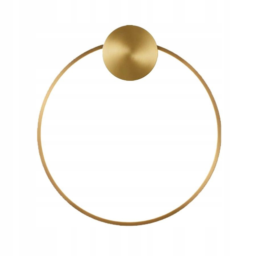 Led nástenné svietidlo 40 cm Zlatý okrúhly Old Gold Zlatý kartáčovaný