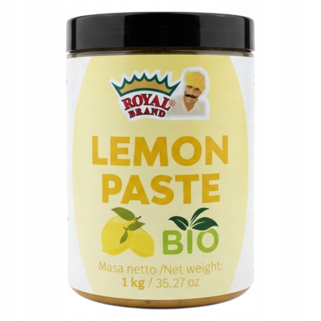 Pasta Cytrynowa Bio 1kg z Kawałkami Cytryny do pieczenia i lodów